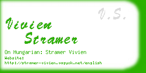 vivien stramer business card